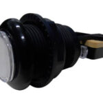 Botão Fliperama Acrílico Preto c/Micro