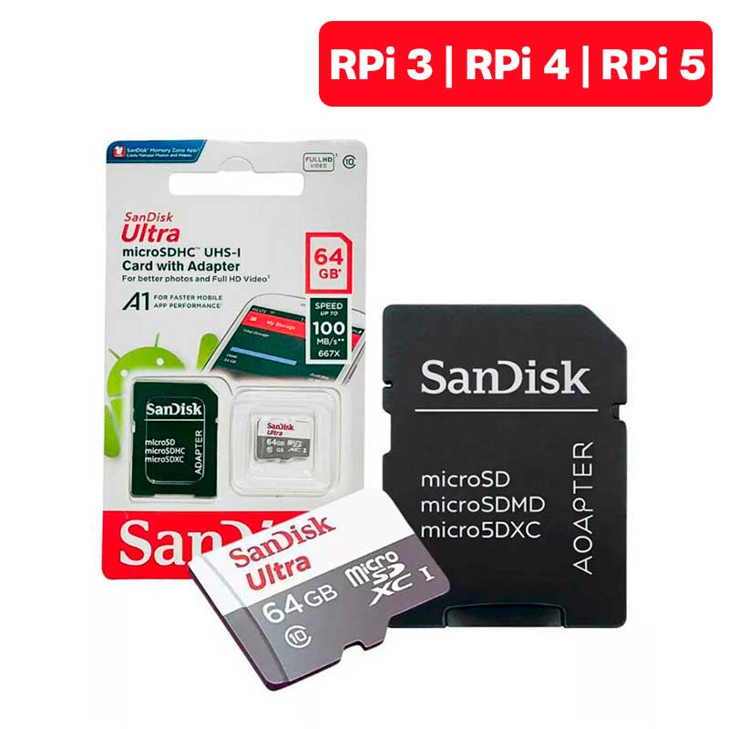 Cartão de Memória MicroSD 64gb Classe 10 Sandisk Original Cartão de Memória MicroSD 64gb Classe 10 Sandisk Original