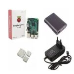 Kit Raspberry Pi3 Model B + Fonte + Case + Dissipadores
