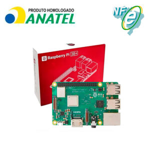 Kit Raspberry Pi 3 Model B+(Plus) c/ Case, Fonte e Dissipadores