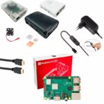 Kit Raspberry Pi 3 Model B+(Plus) c/ Case, Fonte, Cooler e Dissipadores